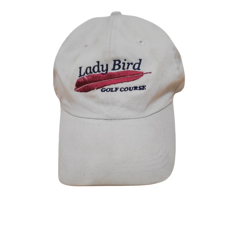 Ahead Vintage Lady Bird Golf Course Fredericksburg Hat Tan Adjustable Strapback